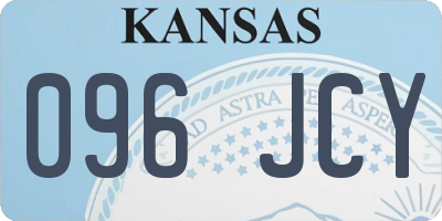 KS license plate 096JCY