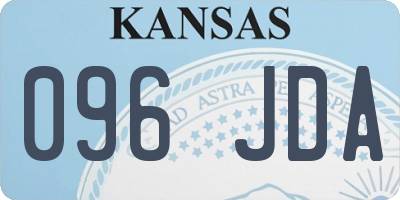 KS license plate 096JDA