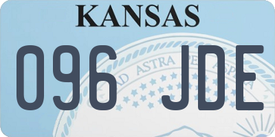 KS license plate 096JDE
