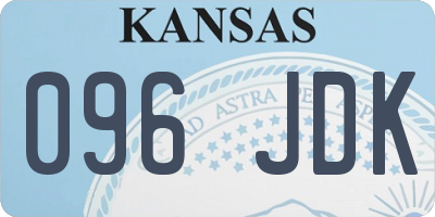 KS license plate 096JDK