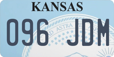 KS license plate 096JDM