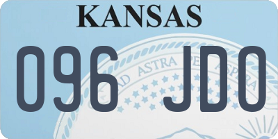 KS license plate 096JDO