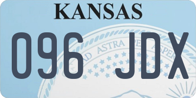KS license plate 096JDX