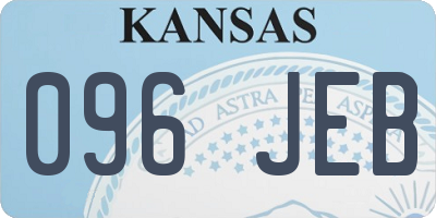 KS license plate 096JEB