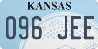 KS license plate 096JEE