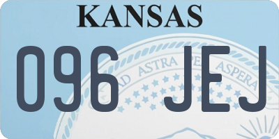 KS license plate 096JEJ