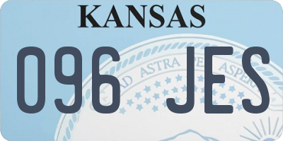 KS license plate 096JES