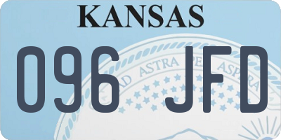 KS license plate 096JFD