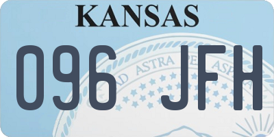 KS license plate 096JFH