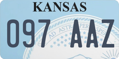 KS license plate 097AAZ