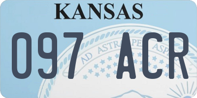 KS license plate 097ACR