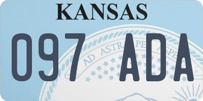 KS license plate 097ADA