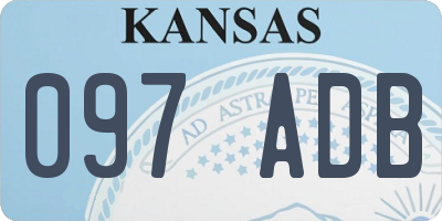 KS license plate 097ADB