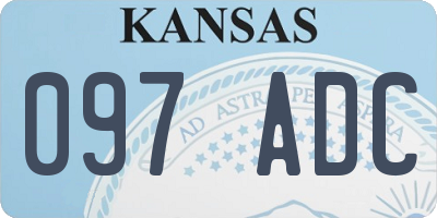 KS license plate 097ADC