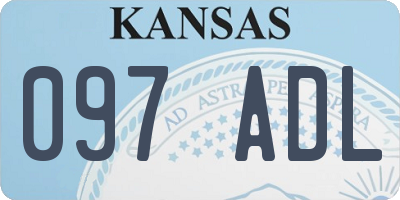 KS license plate 097ADL