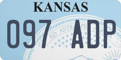KS license plate 097ADP