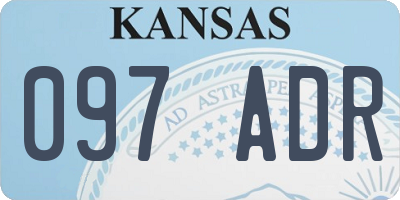 KS license plate 097ADR