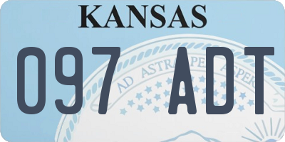 KS license plate 097ADT