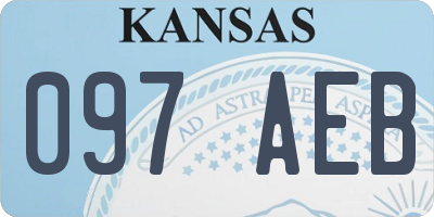 KS license plate 097AEB