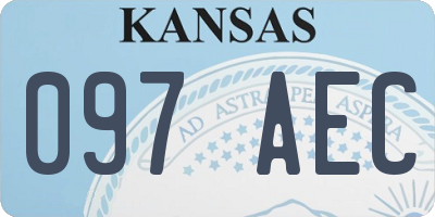 KS license plate 097AEC