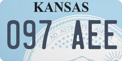 KS license plate 097AEE