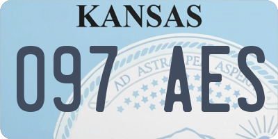 KS license plate 097AES