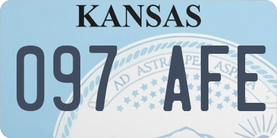 KS license plate 097AFE