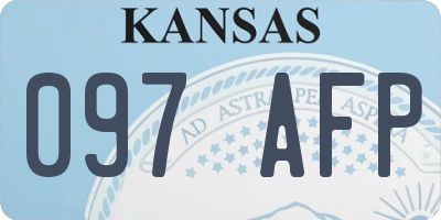 KS license plate 097AFP