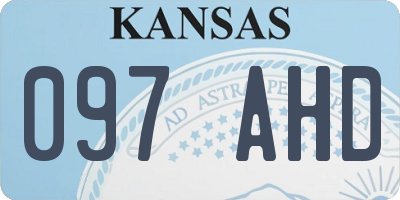 KS license plate 097AHD