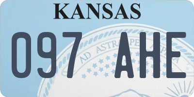 KS license plate 097AHE