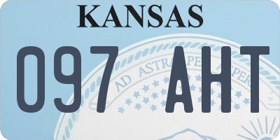 KS license plate 097AHT