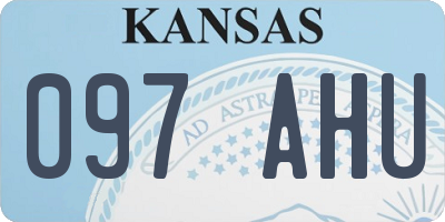 KS license plate 097AHU