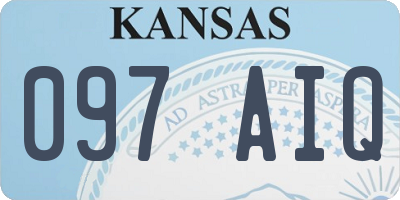 KS license plate 097AIQ