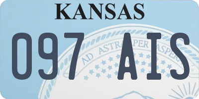 KS license plate 097AIS