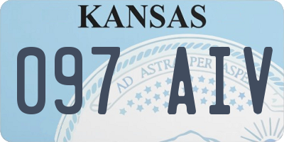 KS license plate 097AIV