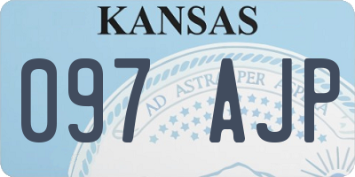 KS license plate 097AJP