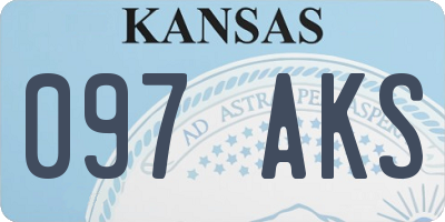 KS license plate 097AKS
