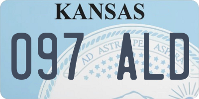 KS license plate 097ALD
