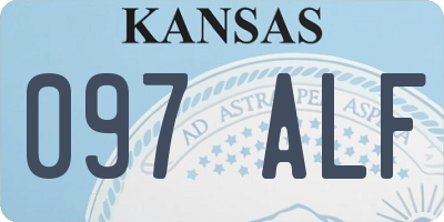KS license plate 097ALF
