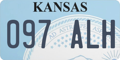 KS license plate 097ALH