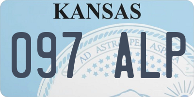 KS license plate 097ALP