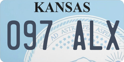 KS license plate 097ALX