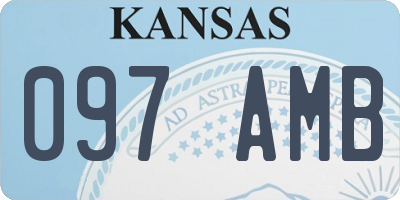 KS license plate 097AMB