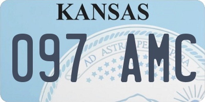 KS license plate 097AMC