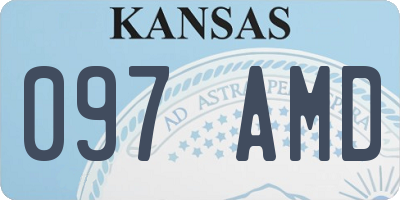 KS license plate 097AMD