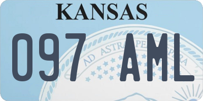 KS license plate 097AML