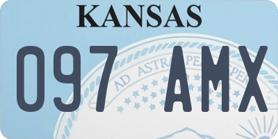 KS license plate 097AMX