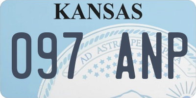 KS license plate 097ANP