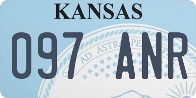 KS license plate 097ANR