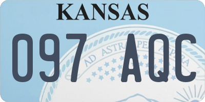 KS license plate 097AQC